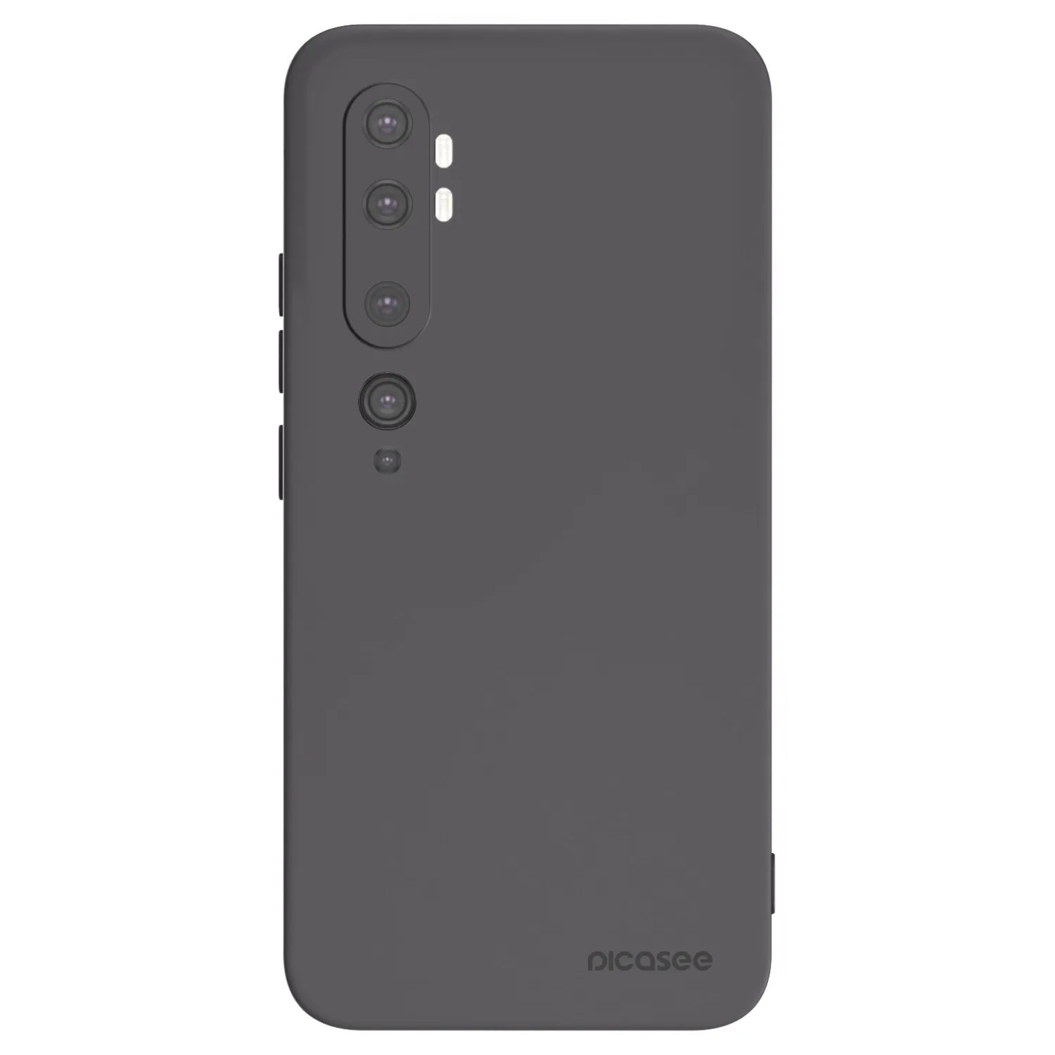 Picasee silikonski črni ovitek za Xiaomi Mi Note 10 (Pro) - Clear