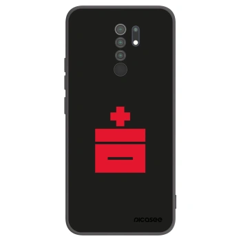 Picasee silikonski črni ovitek za Xiaomi Redmi 9 - Le Plastenciaga