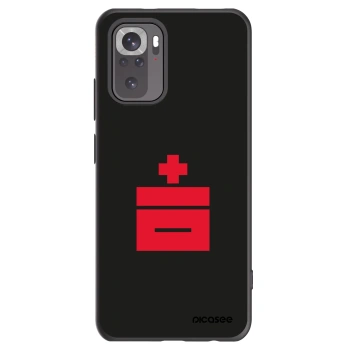 Picasee silikonski črni ovitek za Xiaomi Redmi Note 10S - Le Plastenciaga