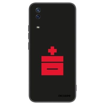 Picasee silikonski črni ovitek za Vivo Y11s - Le Plastenciaga