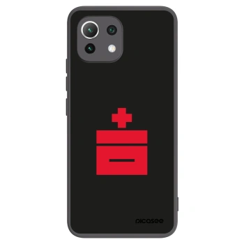 Picasee silikonski črni ovitek za Xiaomi 11 Lite 5G NE - Le Plastenciaga