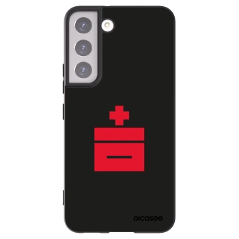 Picasee silikonski črni ovitek za Samsung Galaxy S22 5G - Le Plastenciaga