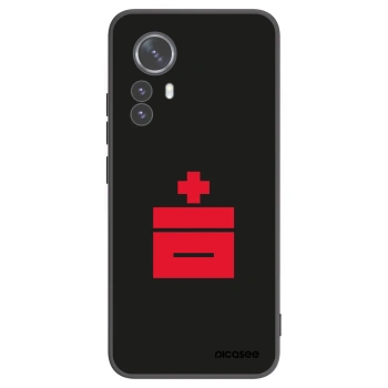 Picasee silikonski črni ovitek za Xiaomi 12 Pro - Le Plastenciaga