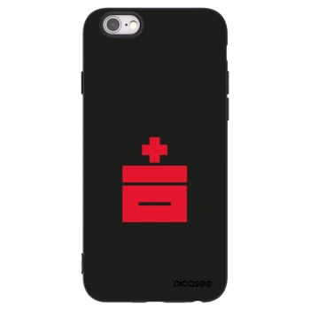 Picasee silikonski črni ovitek za Apple iPhone 6/6S - Le Plastenciaga