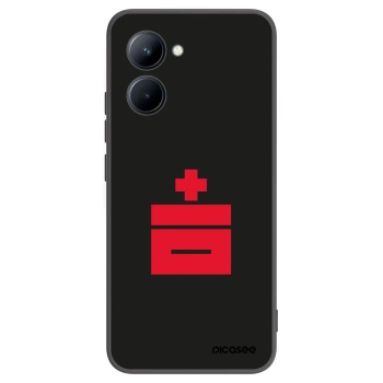Picasee silikonski črni ovitek za Realme C33 (2023) - Le Plastenciaga