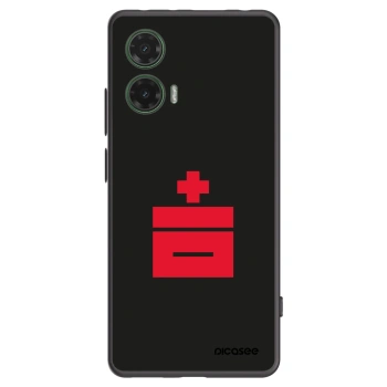 Picasee silikonski črni ovitek za Motorola Moto G35 5G - Le Plastenciaga