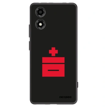 Picasee silikonski črni ovitek za Motorola Moto E14 - Le Plastenciaga