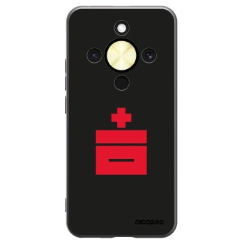 Picasee silikonski črni ovitek za Honor Magic8 Lite 5G - Le Plastenciaga