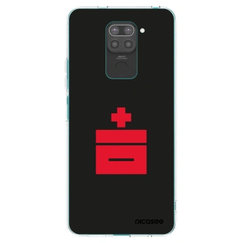 Picasee silikonski črni ovitek za Xiaomi Redmi Note 9 - Le Plastenciaga