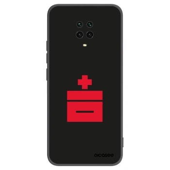 Picasee silikonski črni ovitek za Xiaomi Redmi Note 9S - Le Plastenciaga