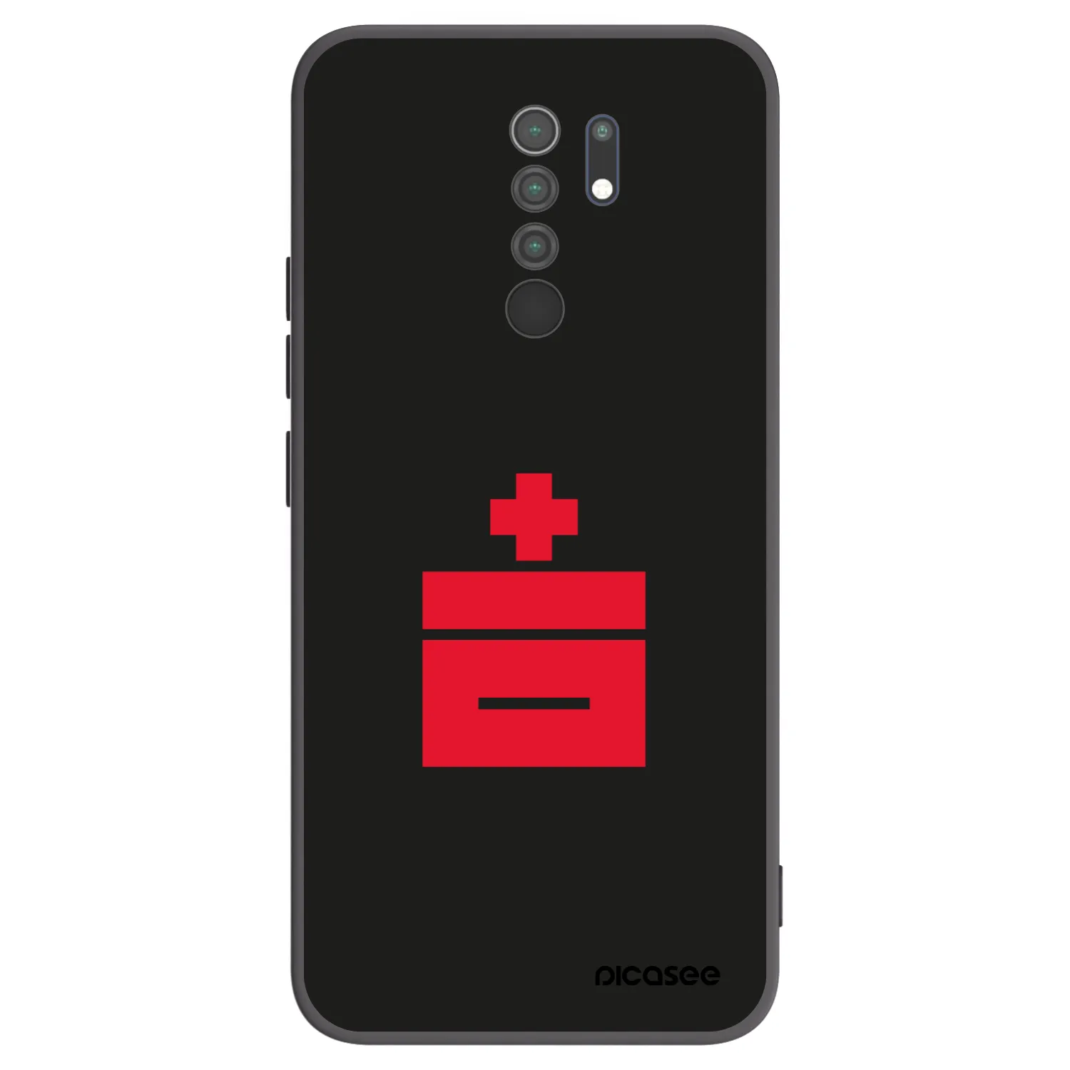 Picasee silikonski črni ovitek za Xiaomi Redmi 9 - Le Plastenciaga