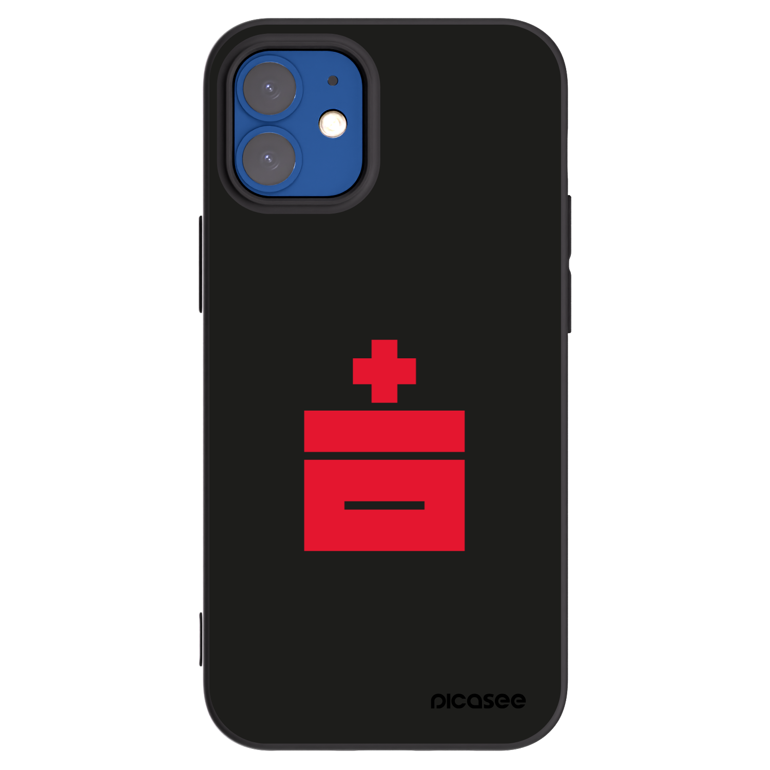 Picasee silikonski črni ovitek za Apple iPhone 12 mini - Le Plastenciaga