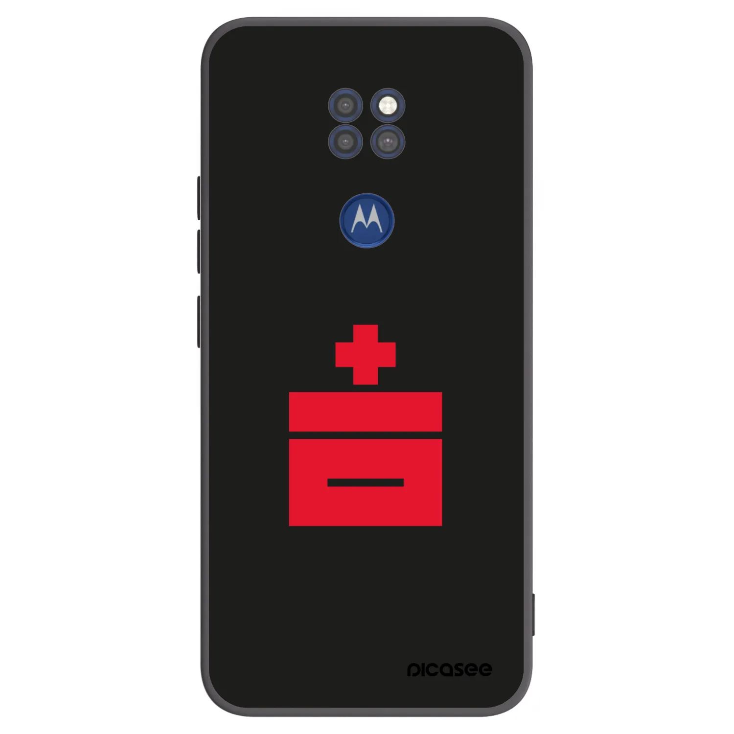 Picasee silikonski črni ovitek za Motorola Moto G9 Play - Le Plastenciaga
