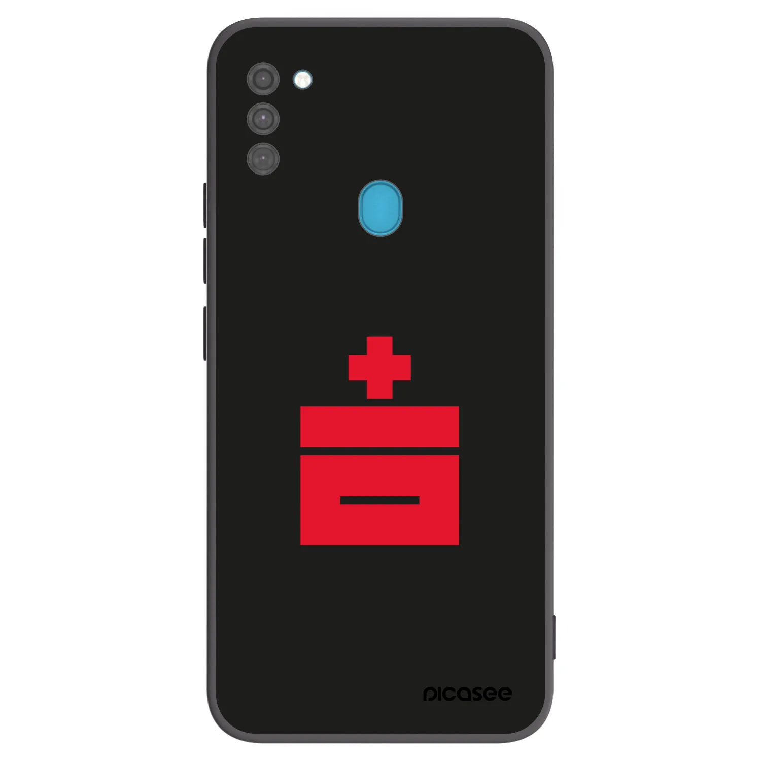 Picasee silikonski črni ovitek za Samsung Galaxy M11 - Le Plastenciaga