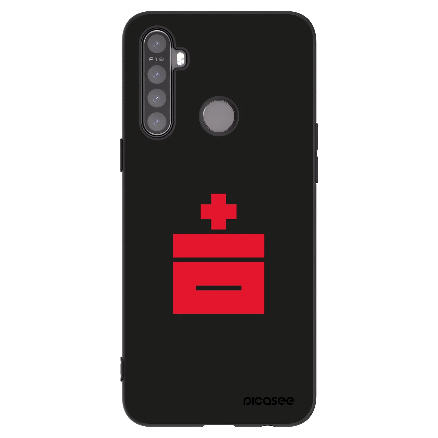 Picasee silikonski črni ovitek za Realme 6i - Le Plastenciaga