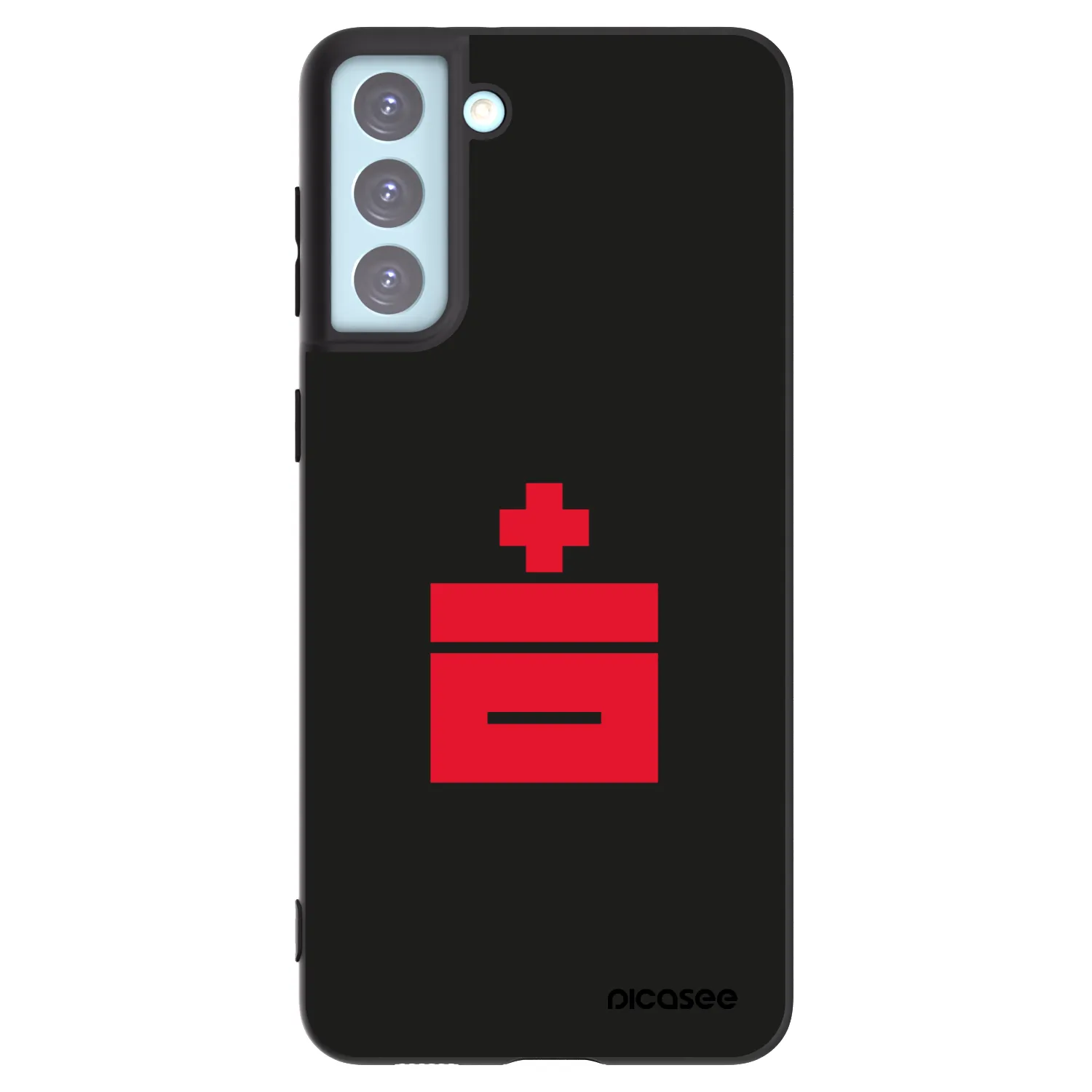 Picasee silikonski črni ovitek za Samsung Galaxy S21+ 5G G996F - Le Plastenciaga