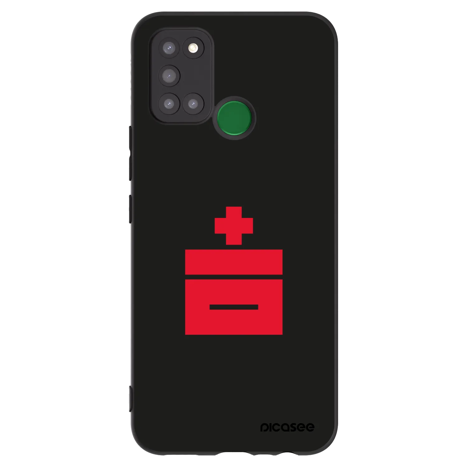 Picasee silikonski črni ovitek za Realme 7i - Le Plastenciaga
