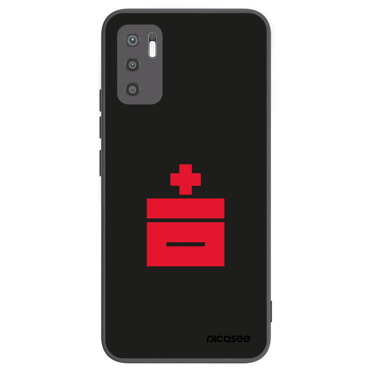 Picasee silikonski črni ovitek za Xiaomi Redmi Note 10 5G - Le Plastenciaga