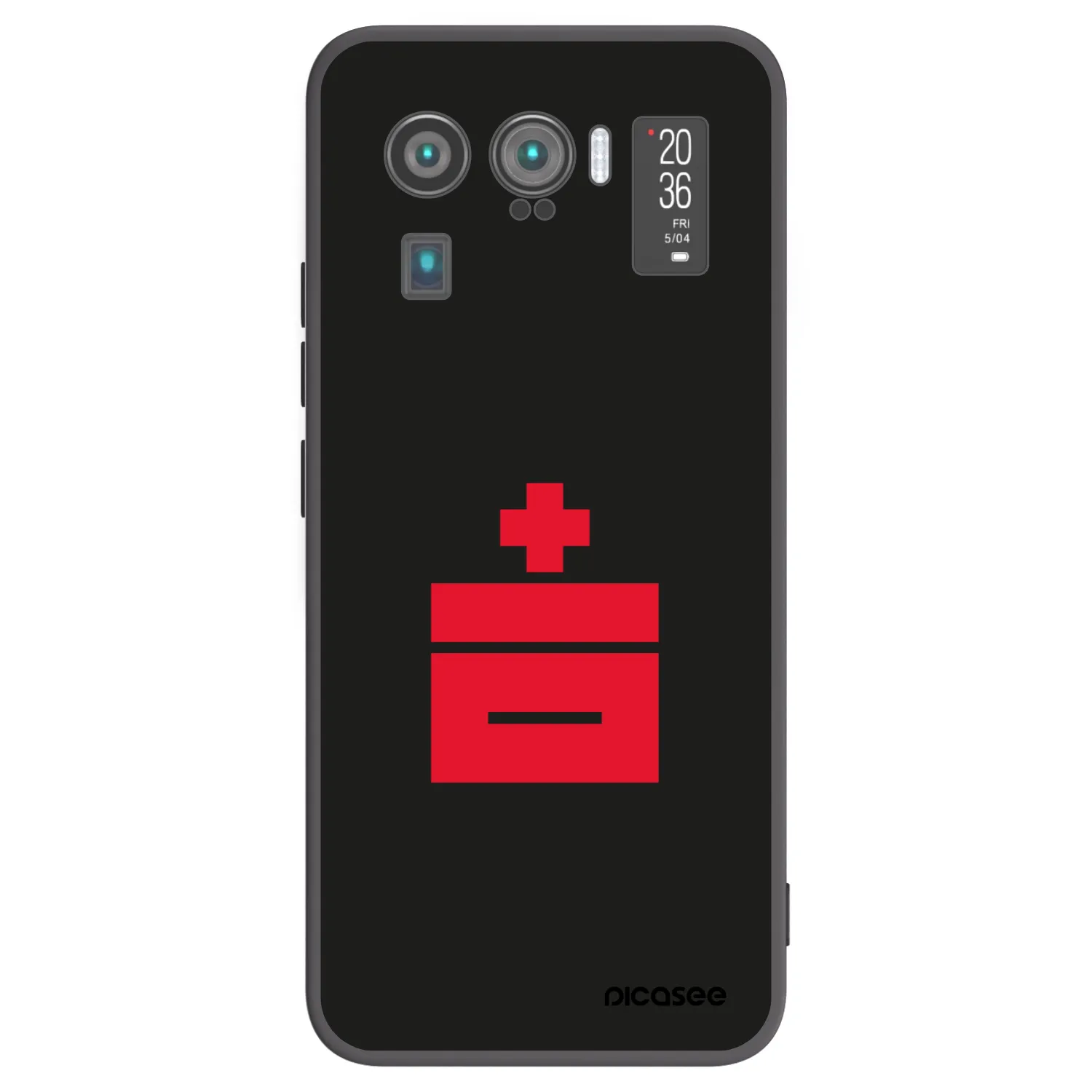 Picasee silikonski črni ovitek za Xiaomi Mi 11 Ultra - Le Plastenciaga