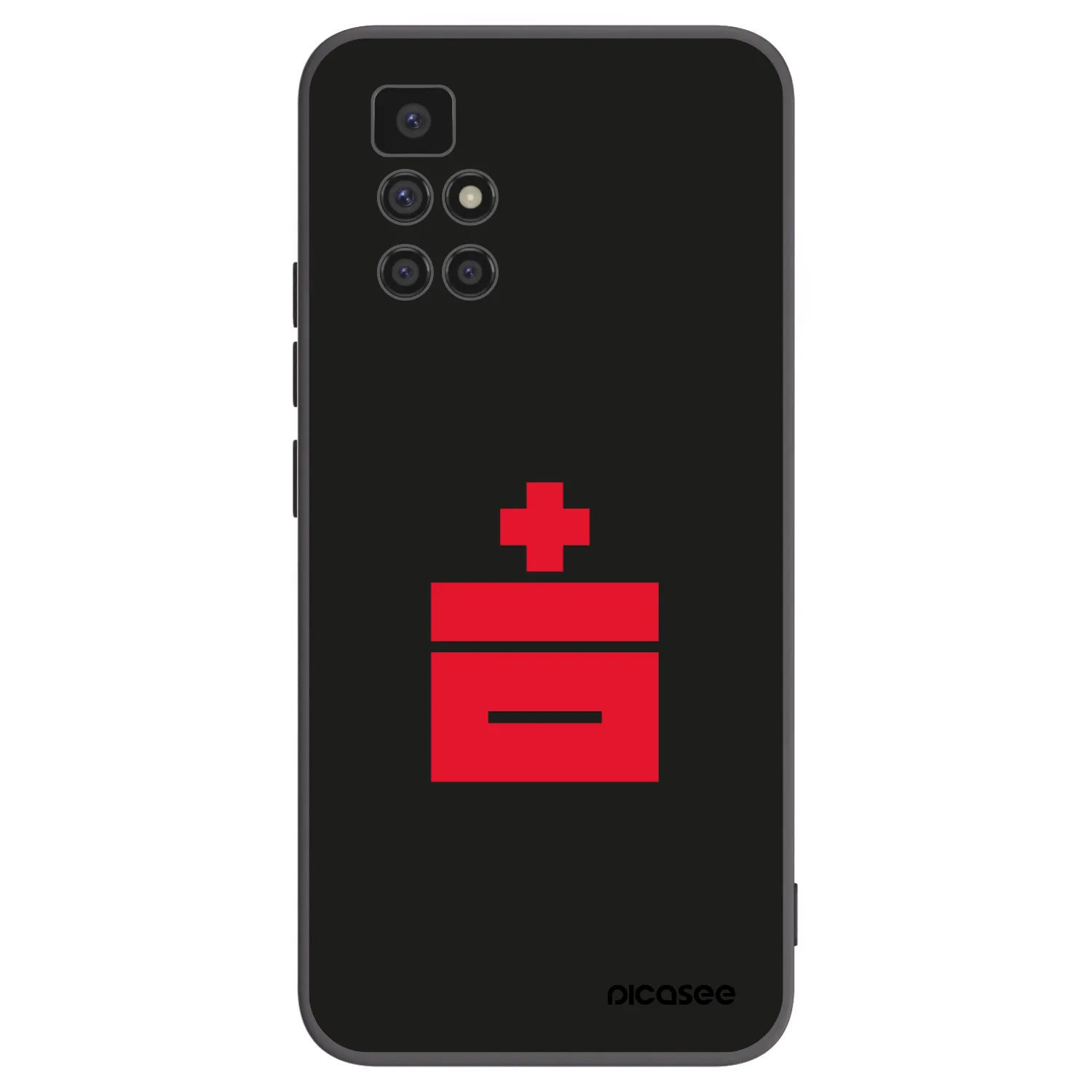 Picasee silikonski črni ovitek za Xiaomi Redmi 10 - Le Plastenciaga