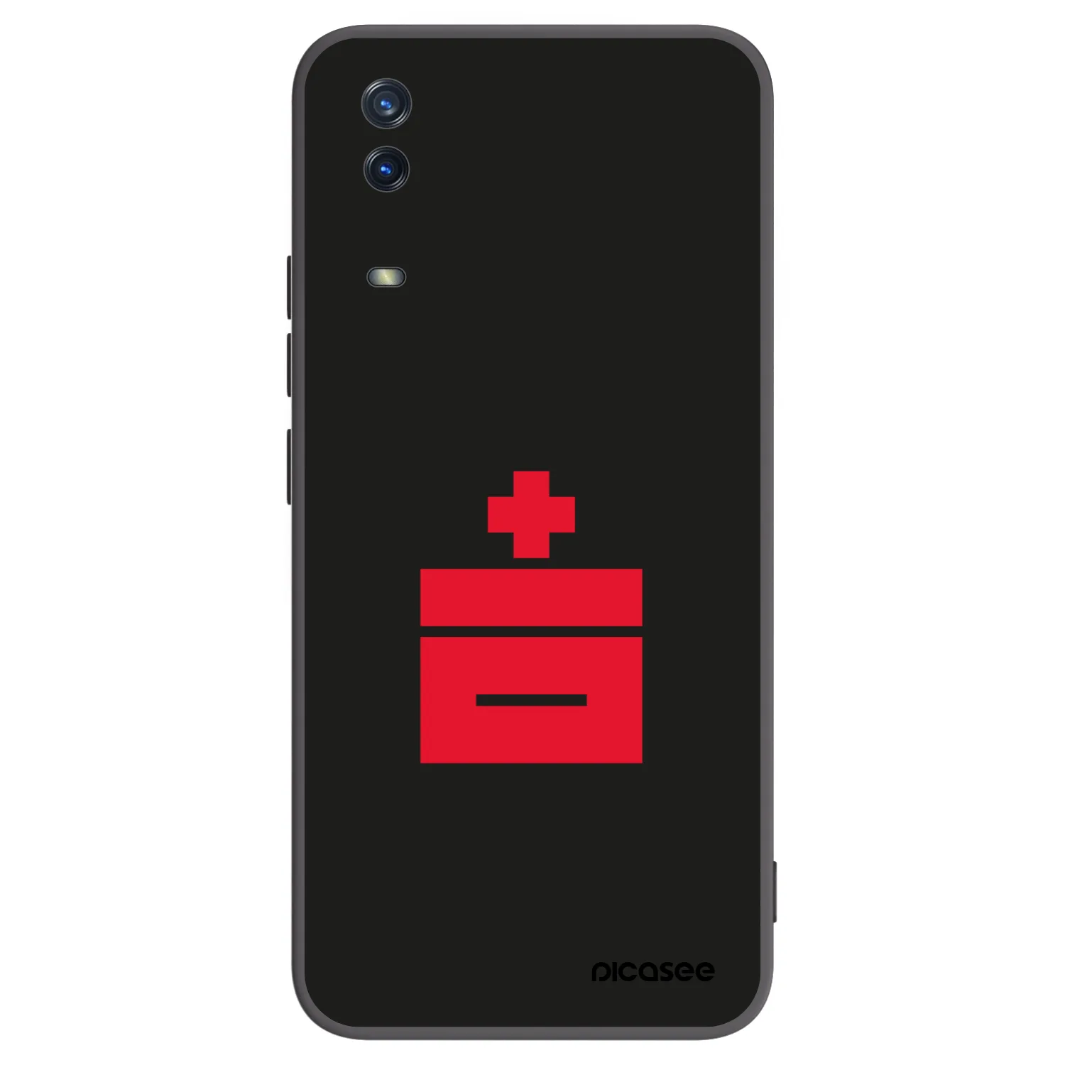 Picasee silikonski črni ovitek za Vivo Y11s - Le Plastenciaga