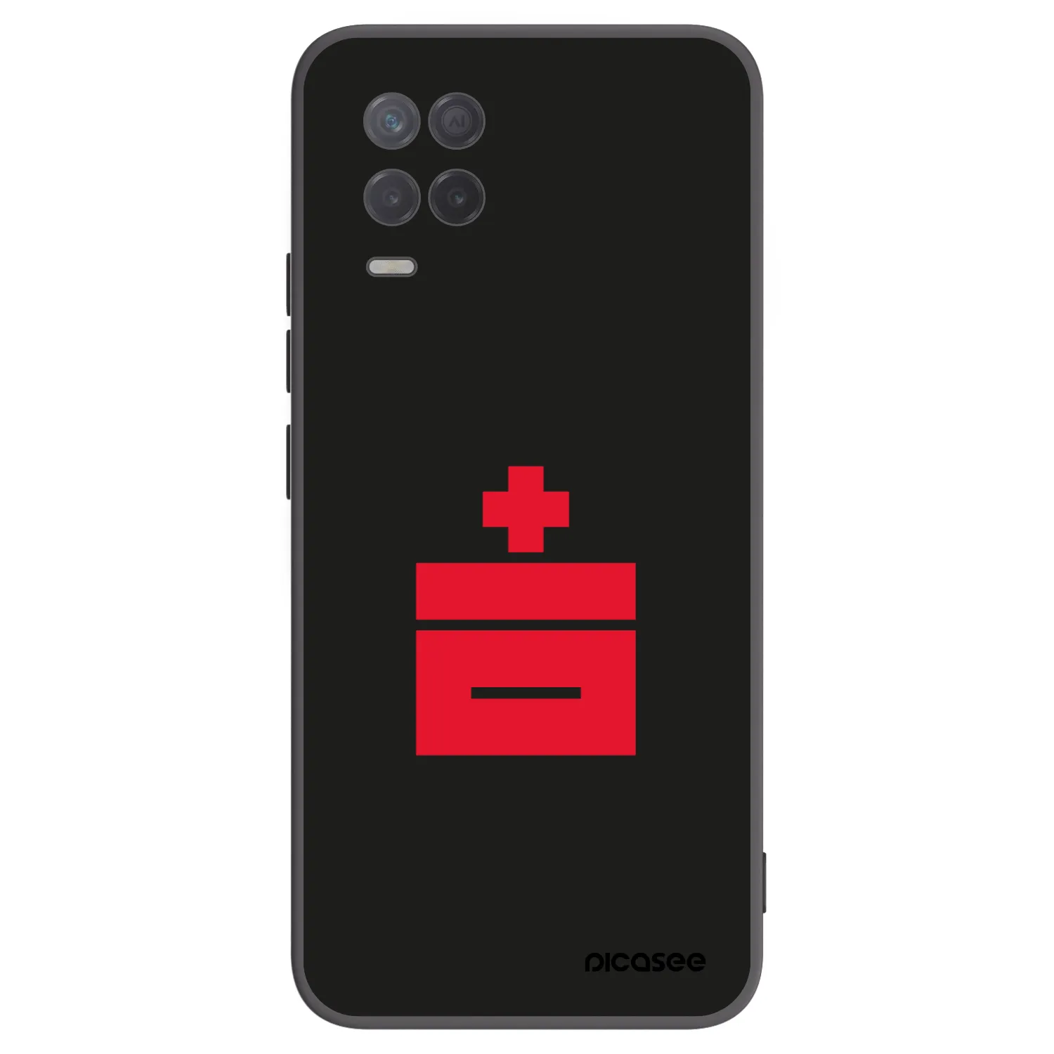 Picasee silikonski črni ovitek za Realme 8 5G - Le Plastenciaga