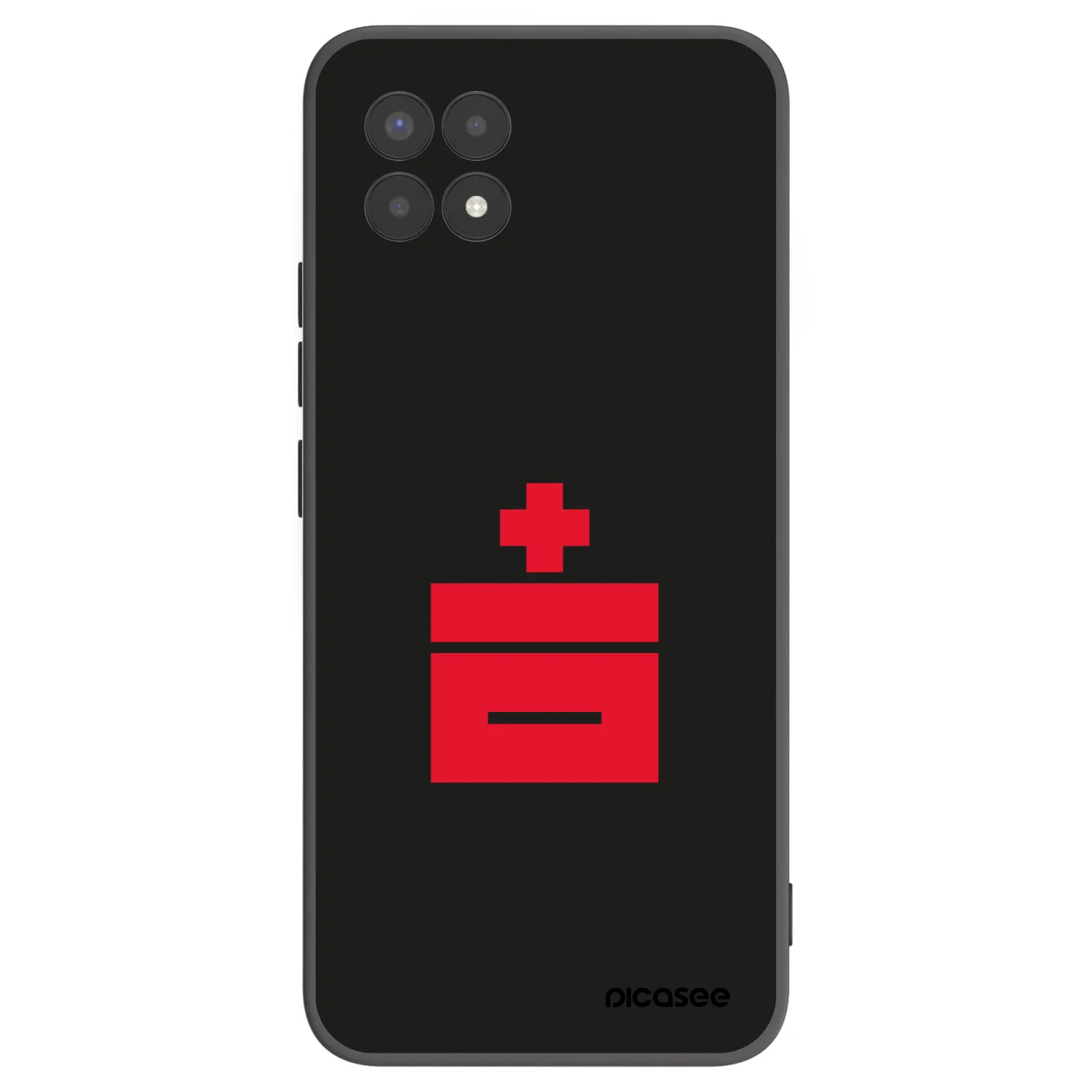 Picasee silikonski črni ovitek za Realme 8i - Le Plastenciaga