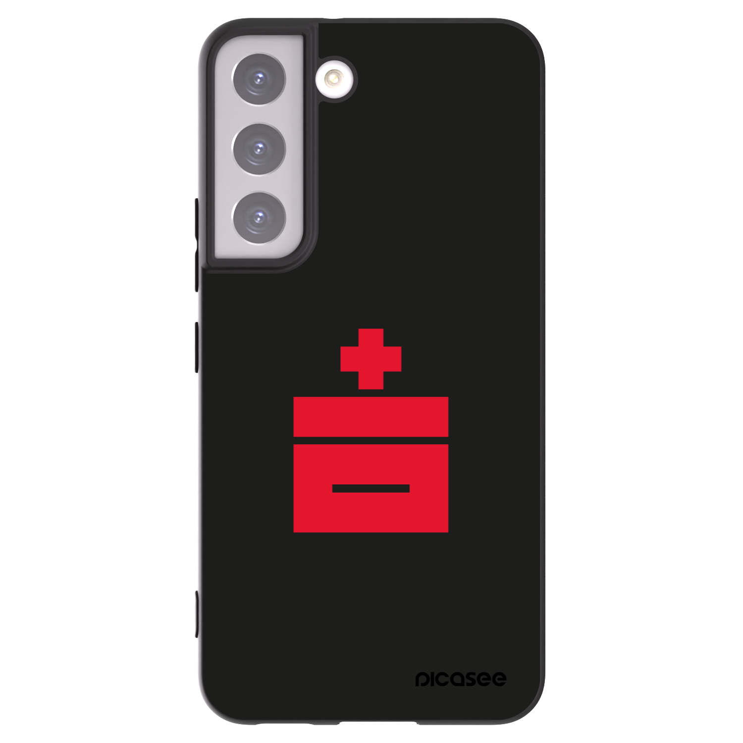 Picasee silikonski črni ovitek za Samsung Galaxy S22 5G - Le Plastenciaga