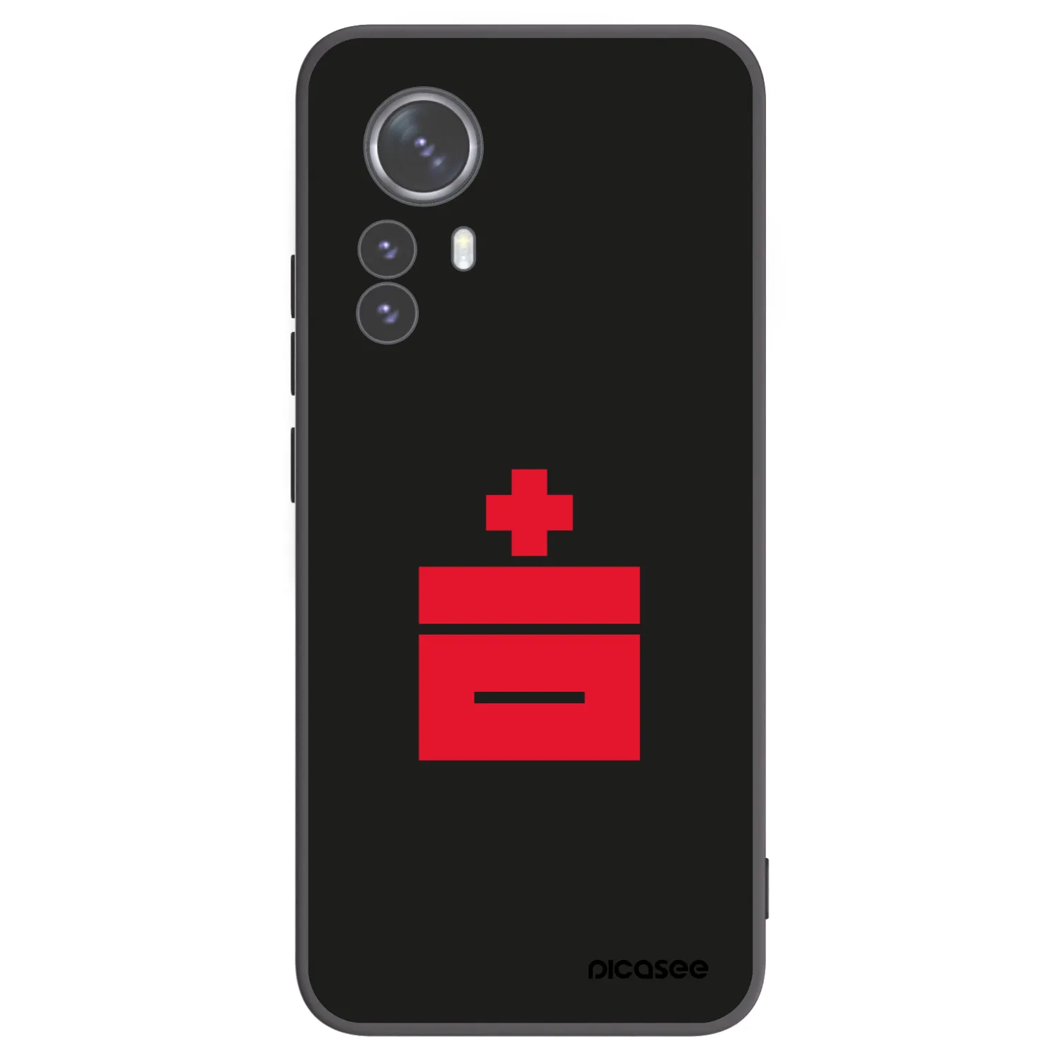 Picasee silikonski črni ovitek za Xiaomi 12 Pro - Le Plastenciaga