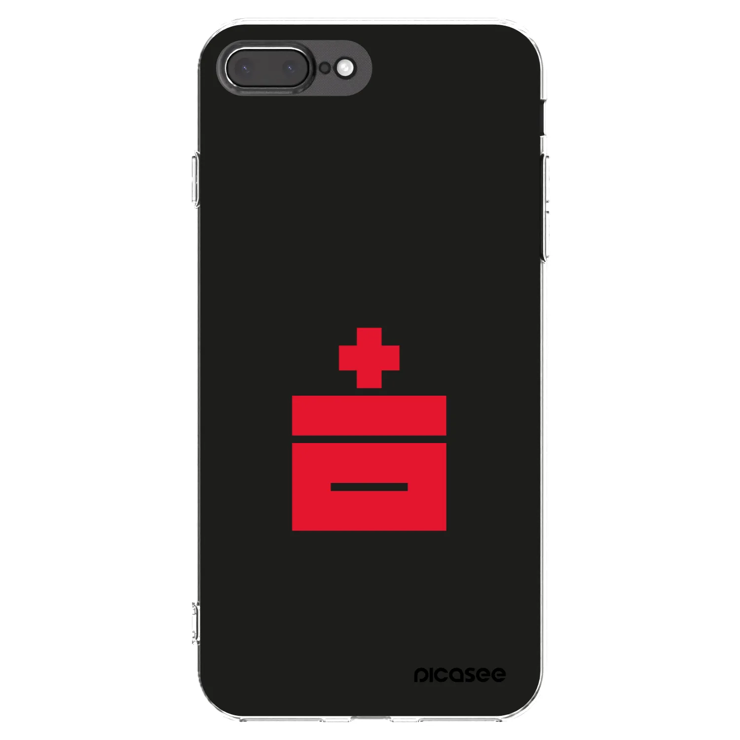 Picasee silikonski prozorni ovitek za Apple iPhone 8 Plus - Le Plastenciaga