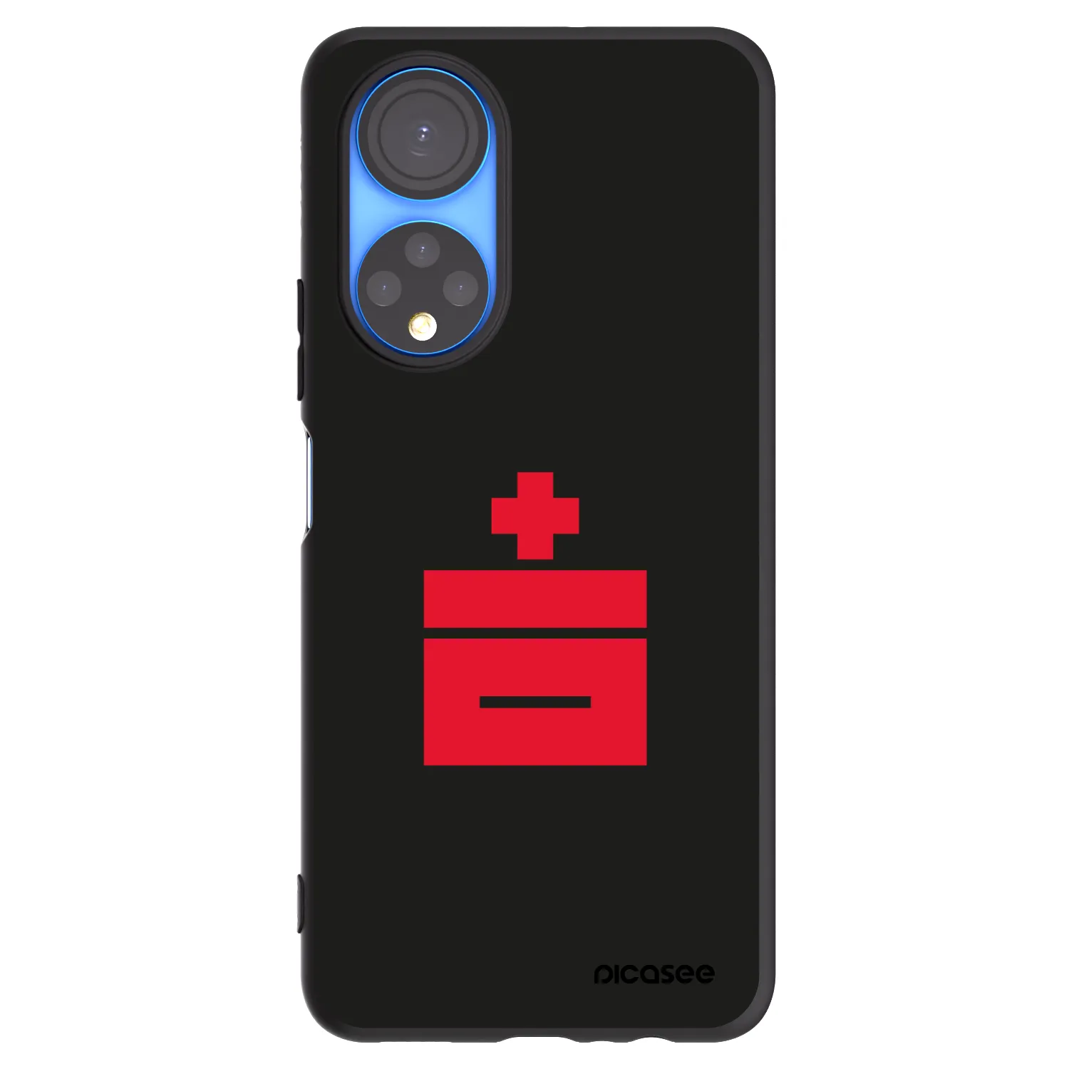 Picasee silikonski črni ovitek za Honor X7 - Le Plastenciaga