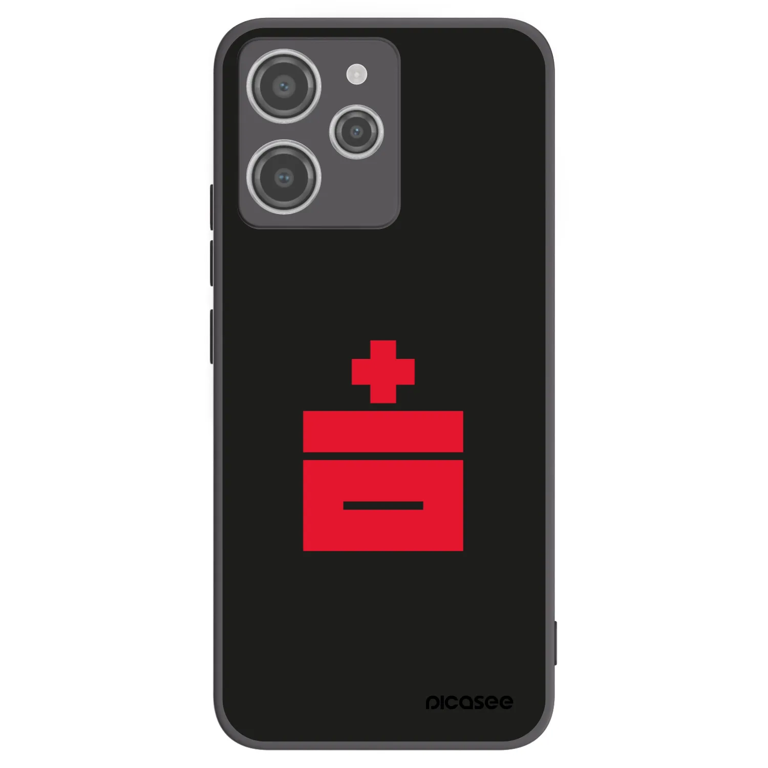 Picasee silikonski črni ovitek za Xiaomi Redmi 12 4G - Le Plastenciaga
