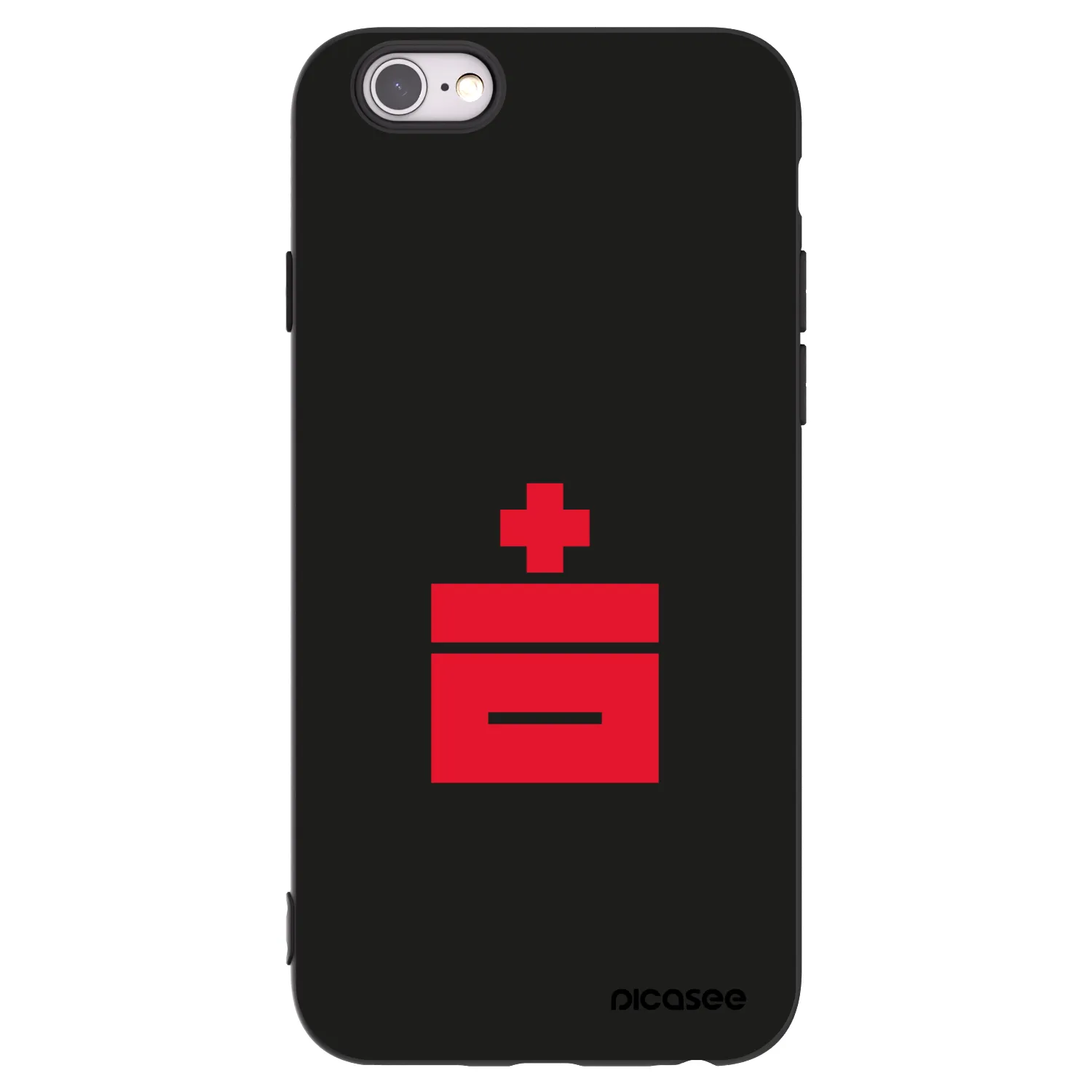 Picasee silikonski črni ovitek za Apple iPhone 6/6S - Le Plastenciaga