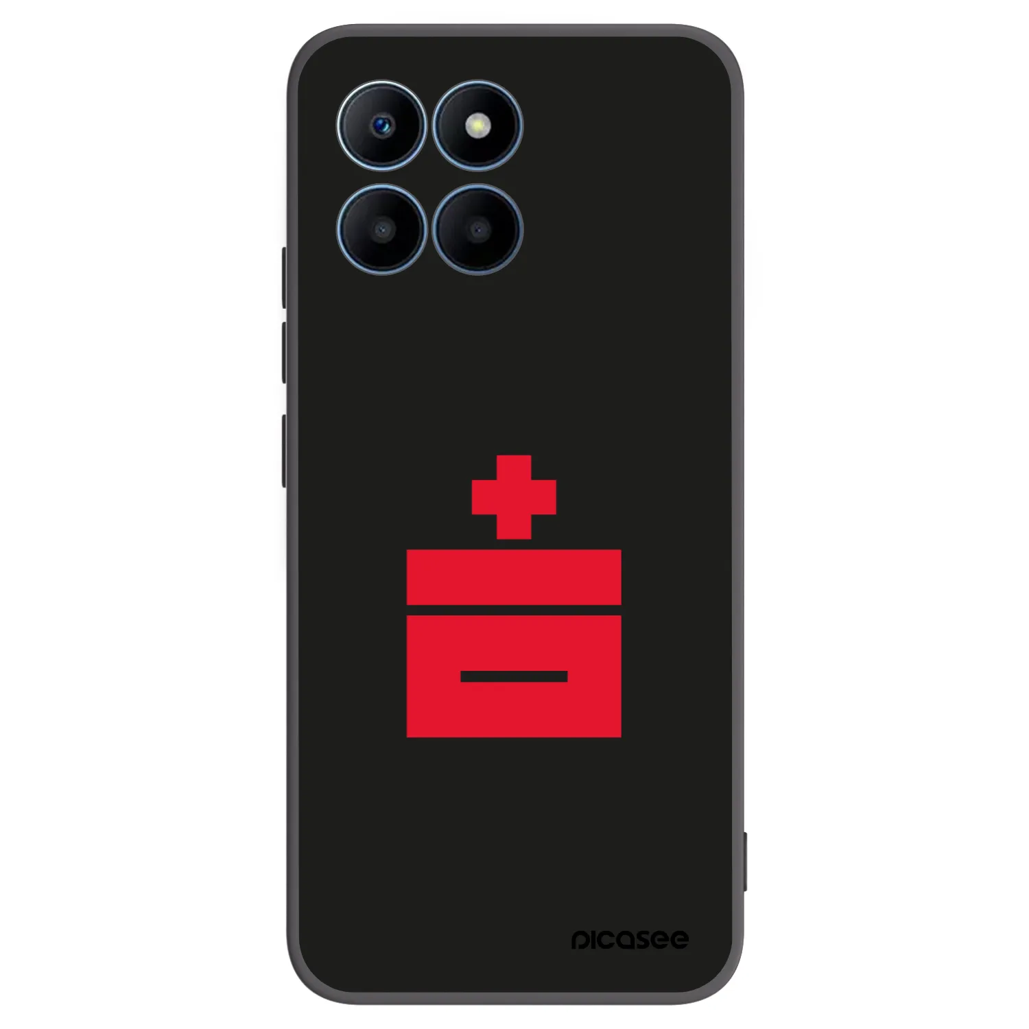 Picasee silikonski črni ovitek za Honor 70 Lite - Le Plastenciaga