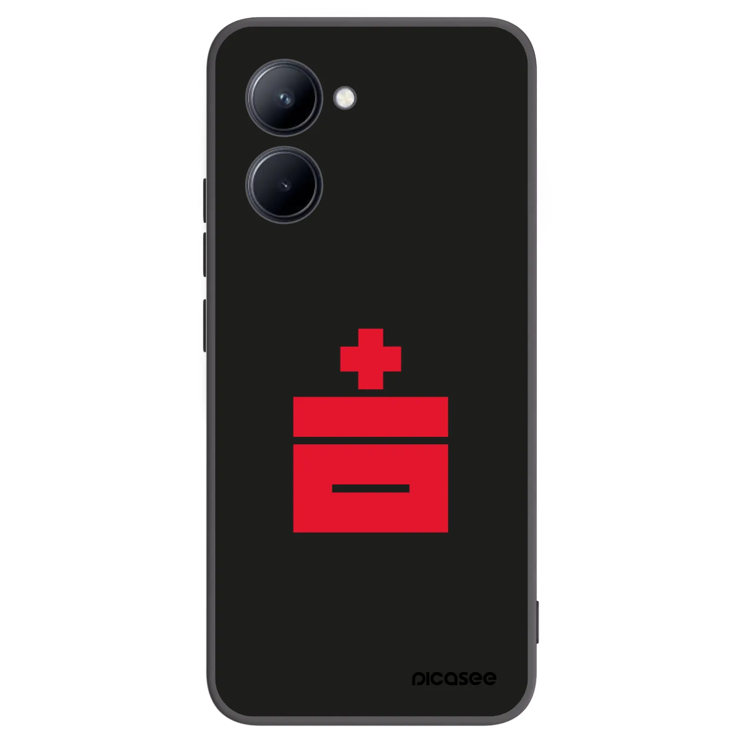 Picasee silikonski črni ovitek za Realme C33 (2023) - Le Plastenciaga