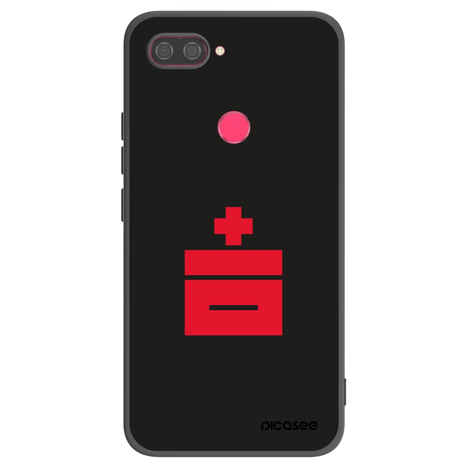 Picasee silikonski črni ovitek za Xiaomi Mi 8 Lite - Le Plastenciaga