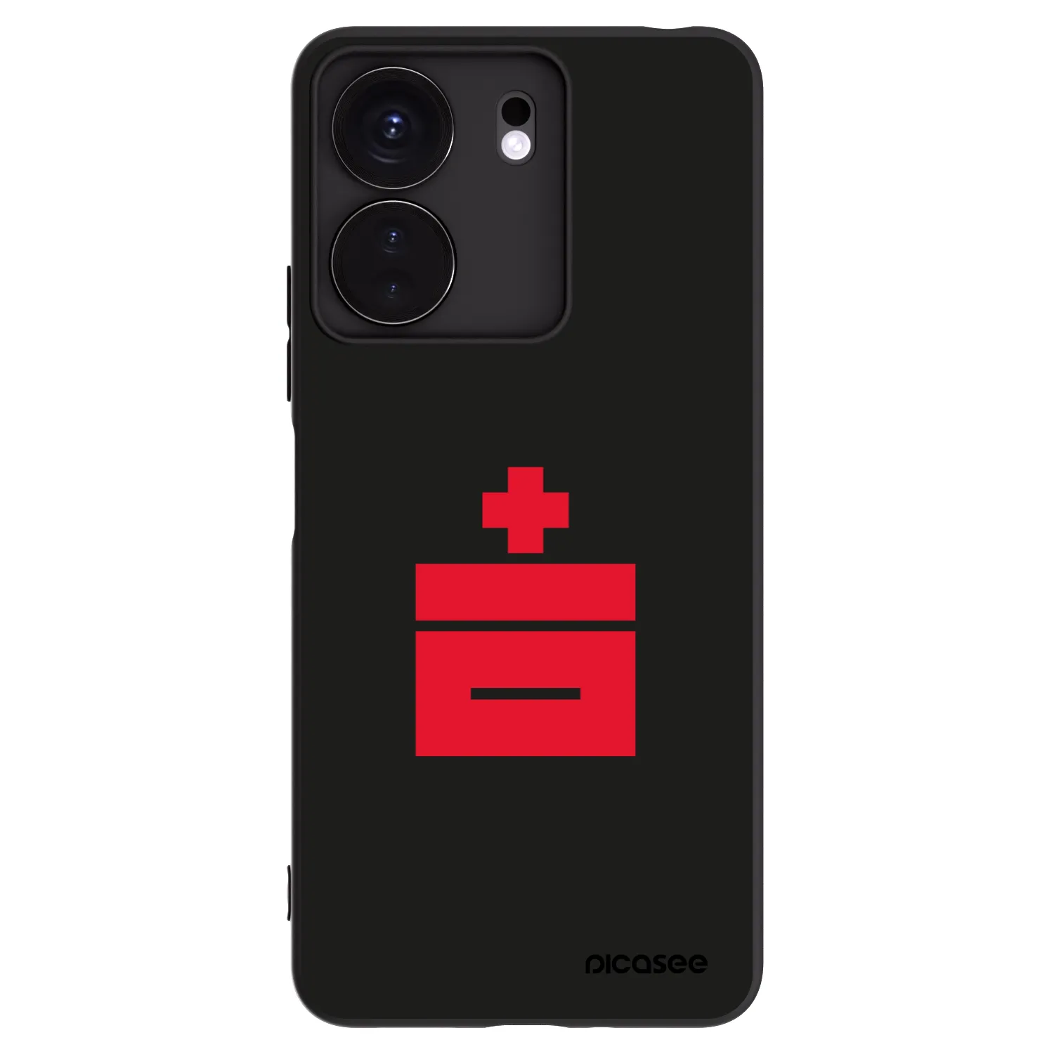 Picasee silikonski črni ovitek za Xiaomi Redmi 13C 4G - Le Plastenciaga