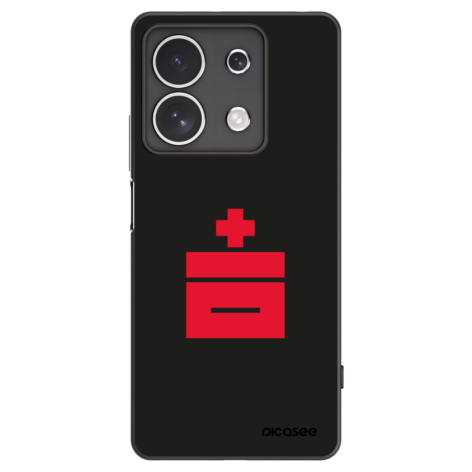 Picasee silikonski črni ovitek za Xiaomi Redmi Note 13 4G - Le Plastenciaga