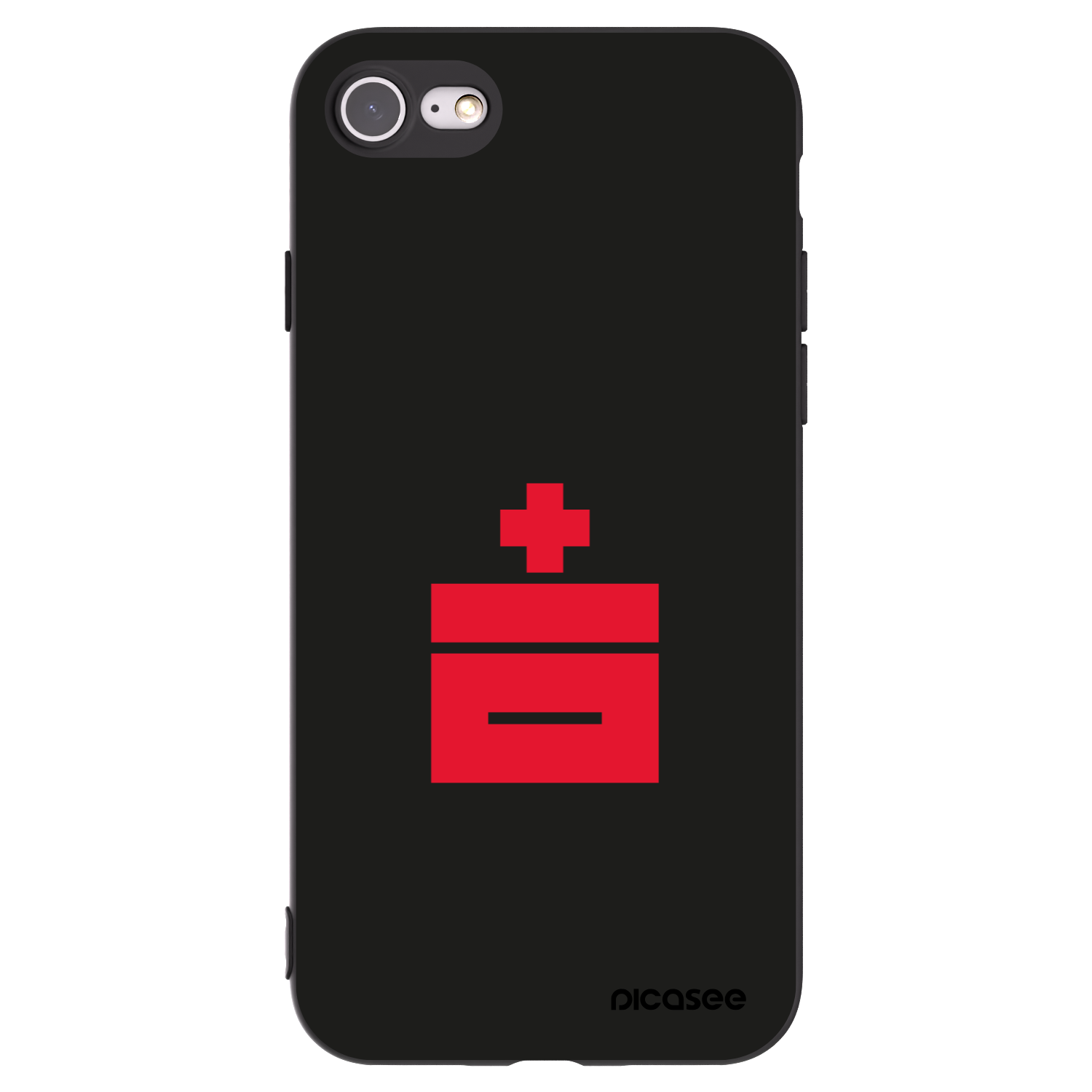 Picasee silikonski črni ovitek za Apple iPhone 8 - Le Plastenciaga