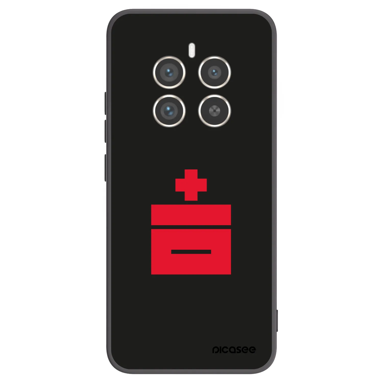 Picasee silikonski črni ovitek za Realme 12 Pro 5G - Le Plastenciaga