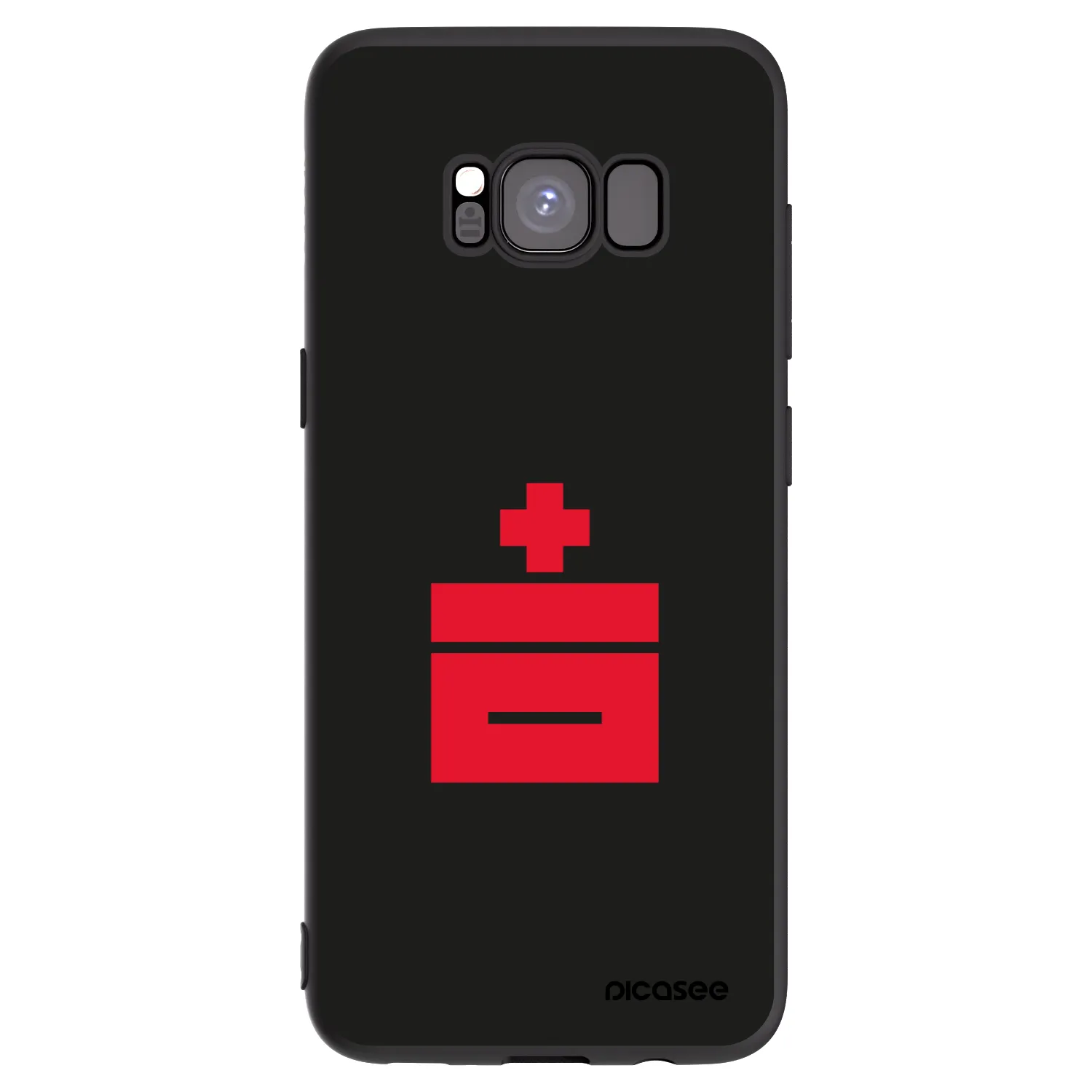 Picasee silikonski črni ovitek za Samsung Galaxy S8 G950F - Le Plastenciaga