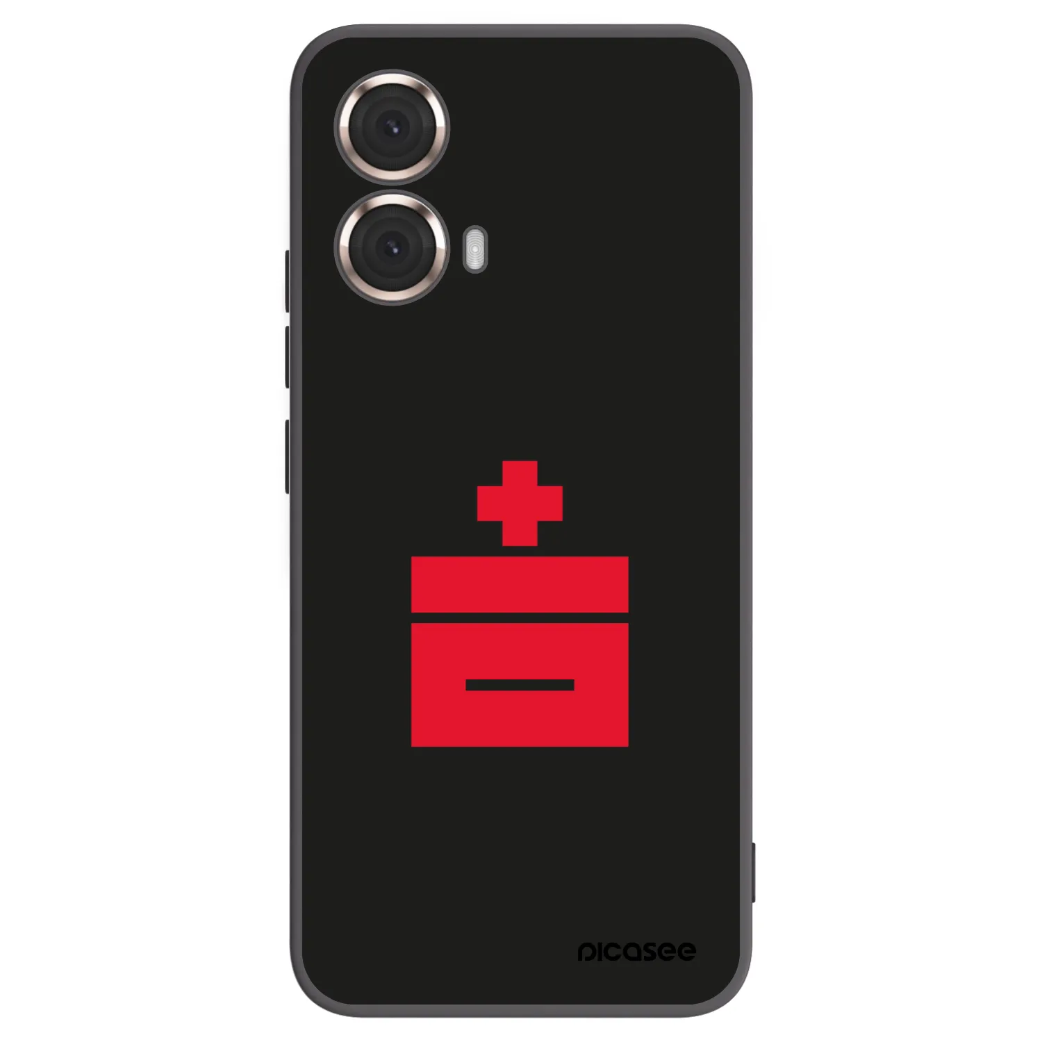 Picasee silikonski črni ovitek za Motorola Moto G85 - Le Plastenciaga