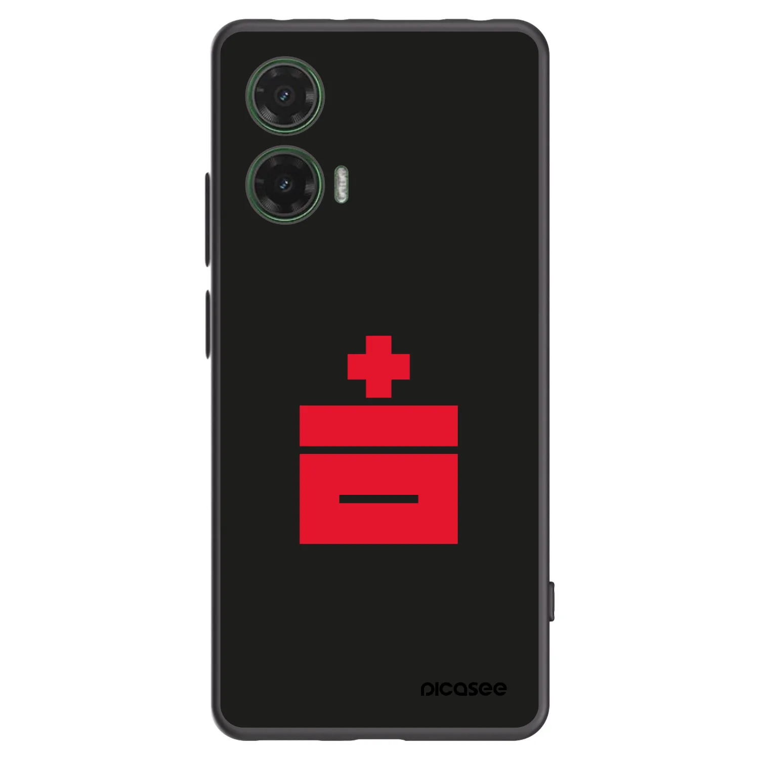 Picasee silikonski črni ovitek za Motorola Moto G35 5G - Le Plastenciaga