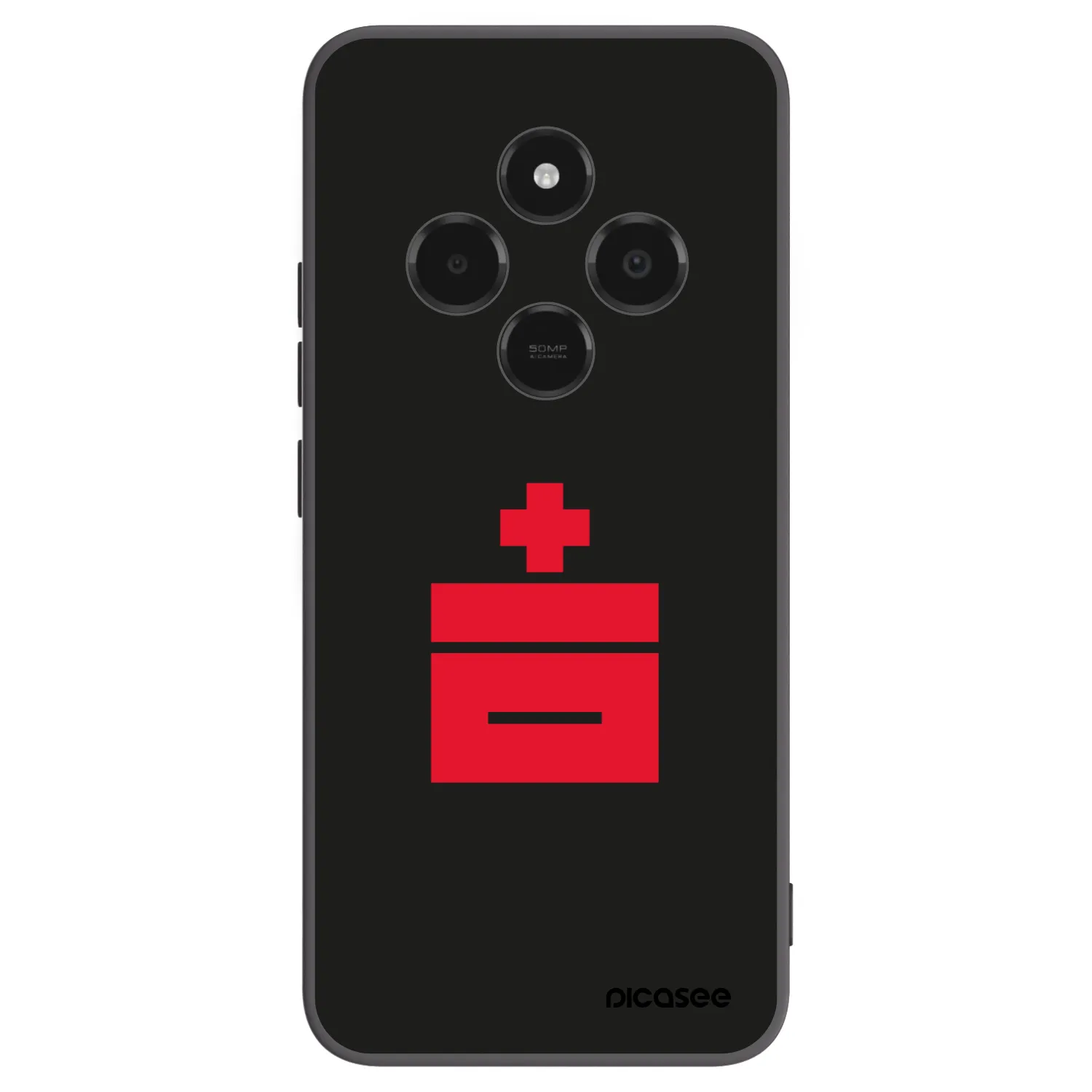 Picasee silikonski črni ovitek za Xiaomi Poco C75 - Le Plastenciaga