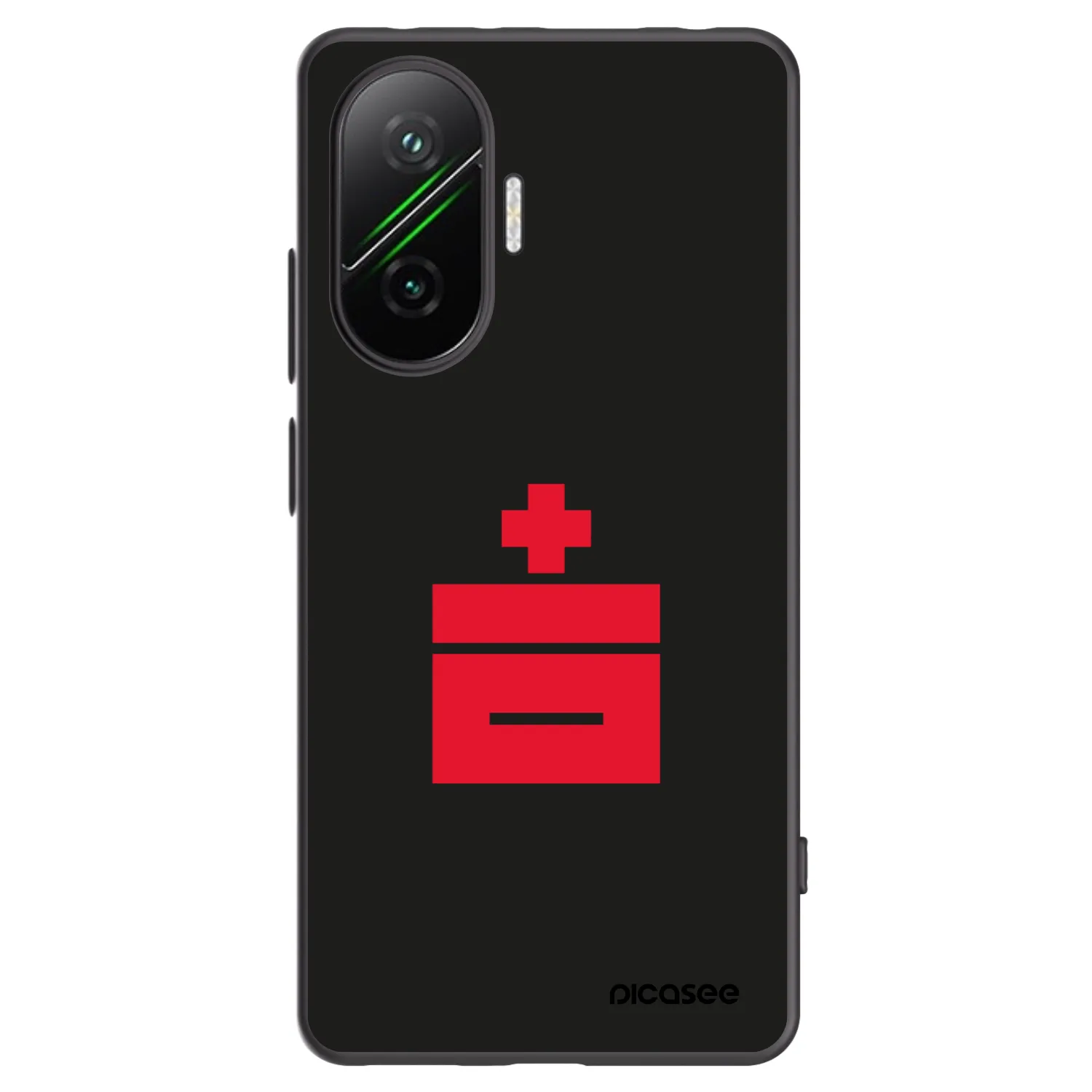 Picasee silikonski črni ovitek za Xiaomi Poco F7 5G - Le Plastenciaga