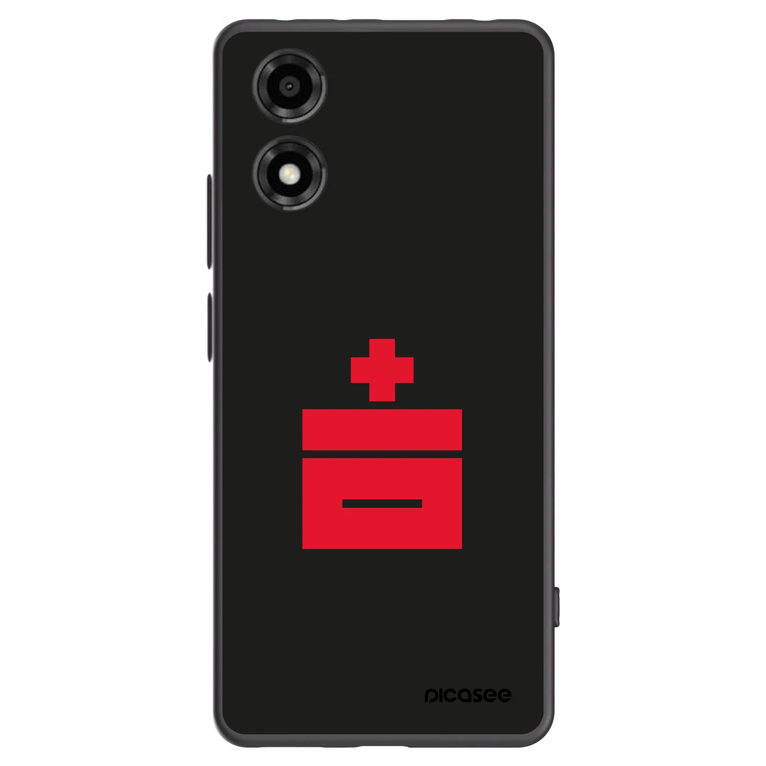 Picasee silikonski črni ovitek za Motorola Moto E14 - Le Plastenciaga