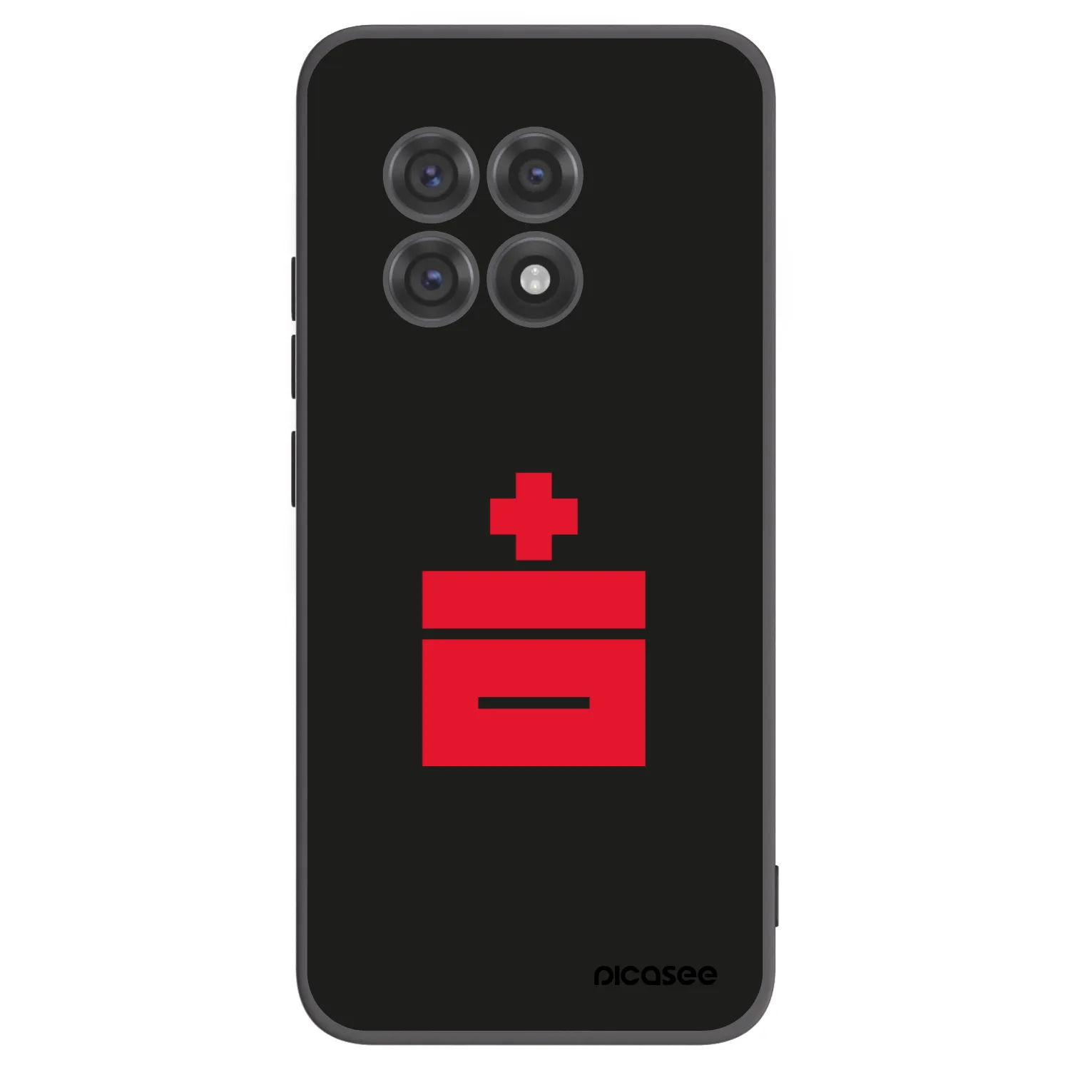 Picasee silikonski črni ovitek za OnePlus 13R 5G - Le Plastenciaga