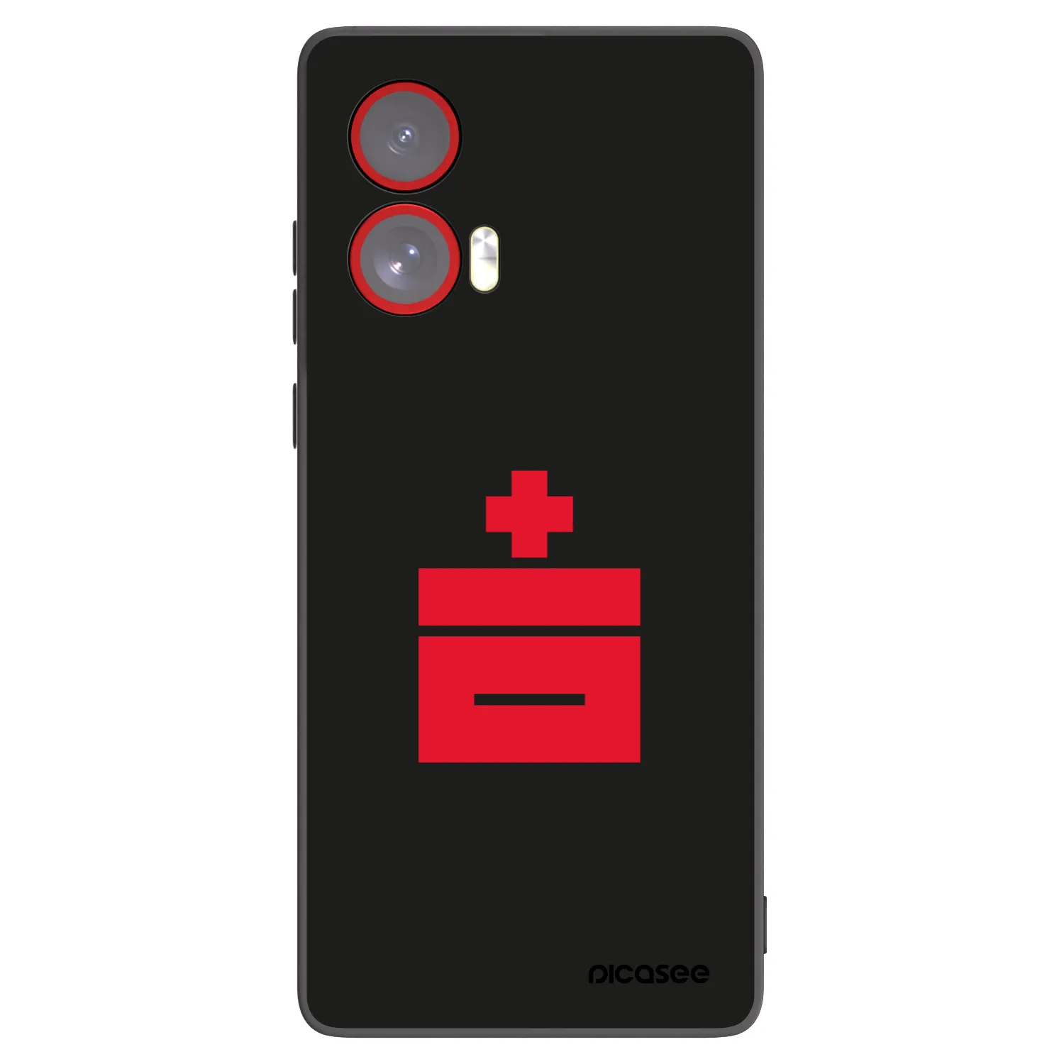 Picasee silikonski črni ovitek za Motorola Edge 50 Fusion - Le Plastenciaga