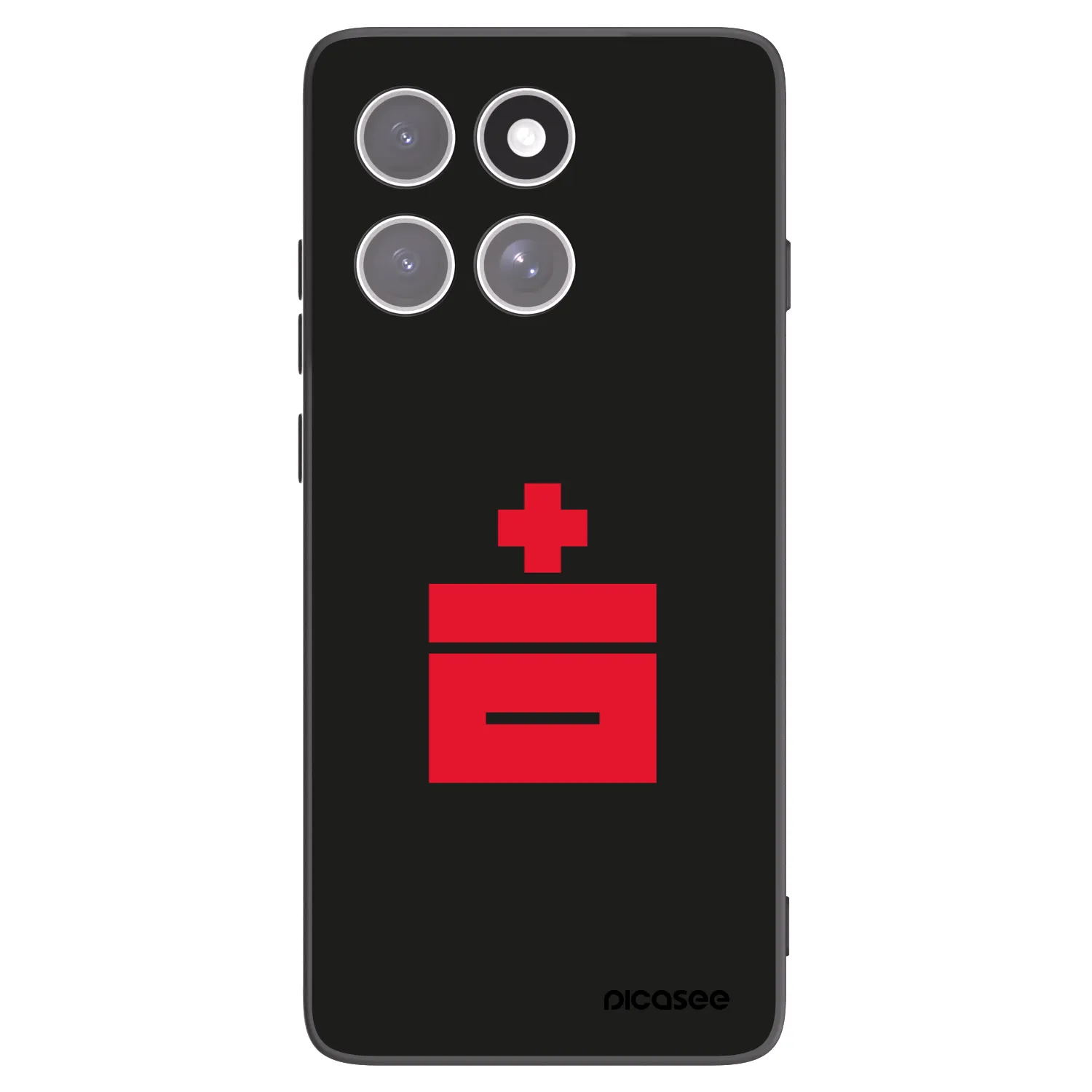 Picasee silikonski črni ovitek za Motorola Edge 60 Fusion - Le Plastenciaga