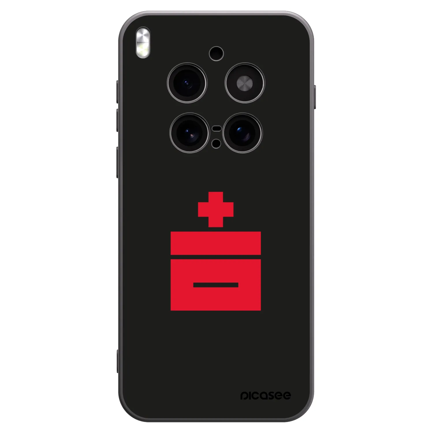 Picasee silikonski črni ovitek za Vivo X300 Pro - Le Plastenciaga
